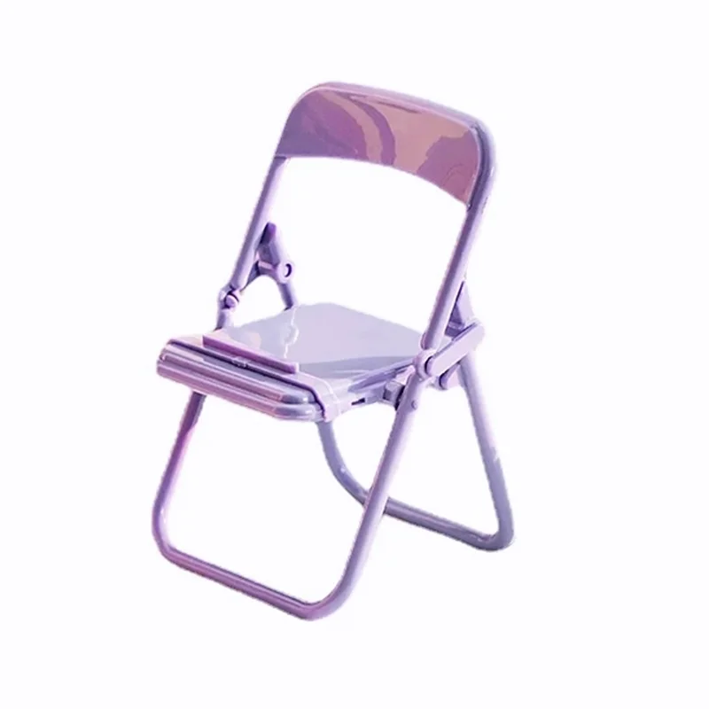2022 new mobile holder tablet cute mini folding chair stand for smartphone xiaomi samsung iphone 12 ipad 8 5g phone holder stand free global shipping