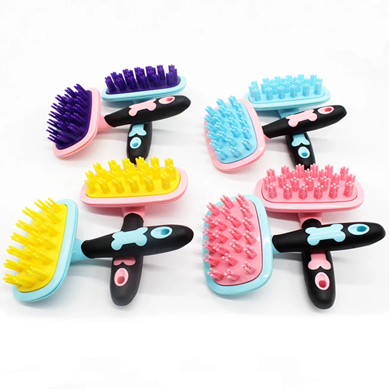 Высококачественная силиконовая стрижка кошек и собак Расческа Щетка для купания