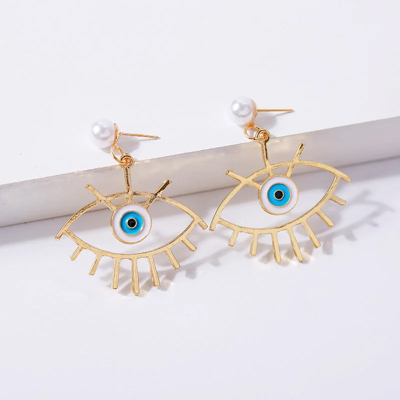 Женские серьги-гвоздики LEGENSTAR модные серьги в форме глаза стразы Ювелирное