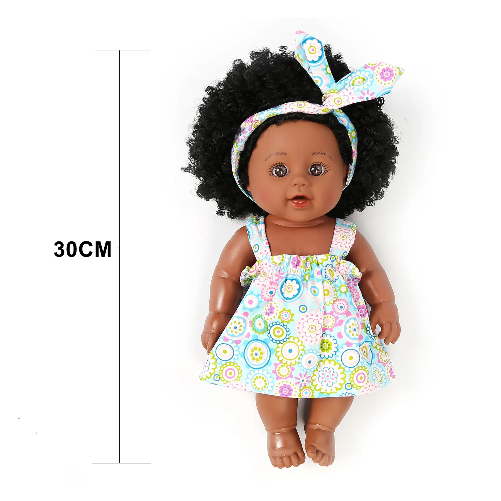 

Reborn Baby Doll with 3 Set Clothes Headband Newborn bebe Doll Lifelike Realistic Toy for Kids Gift Simulation Vivid Girl Doll