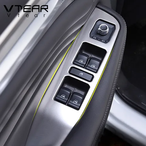 Vtear для Хавейл Ф7 Haval F7 F7x автомобильный оконный переключатель Панель планки Нержавеющая сталь декоративный интерьер, Запчасти рамы-карнизы аксессуары для авто