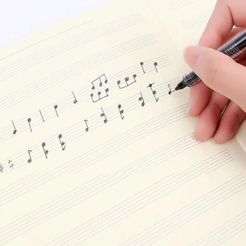 

Music Practice Notebook Piano Violin Universal Five-line Random Piano Notebook Pattern Accessories For Beginners T4M6