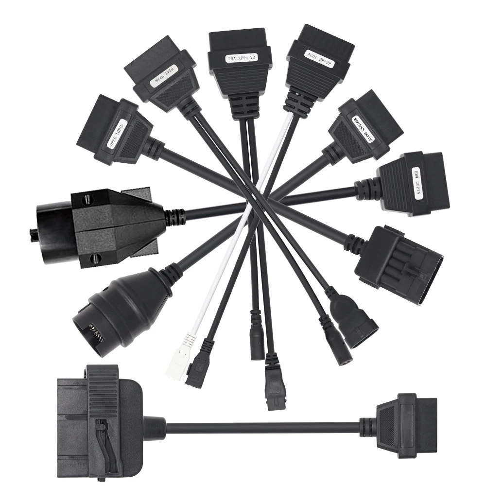 Полный комплект 8 кабелей для грузовиков автомобильные кабели диагностический