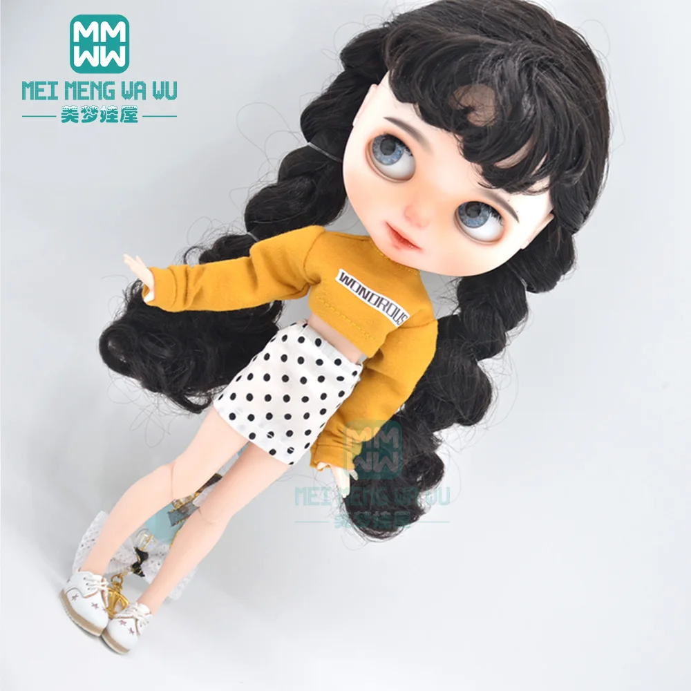 1 шт Blyth Кукла Одежда Повседневная футболка джинсы для Azone OB24 OB23 1/6 Аксессуары