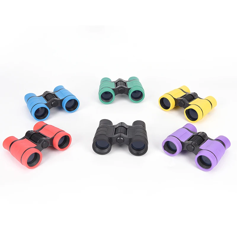 Новые резиновые пластиковые детские бинокли размер карманного телескопа