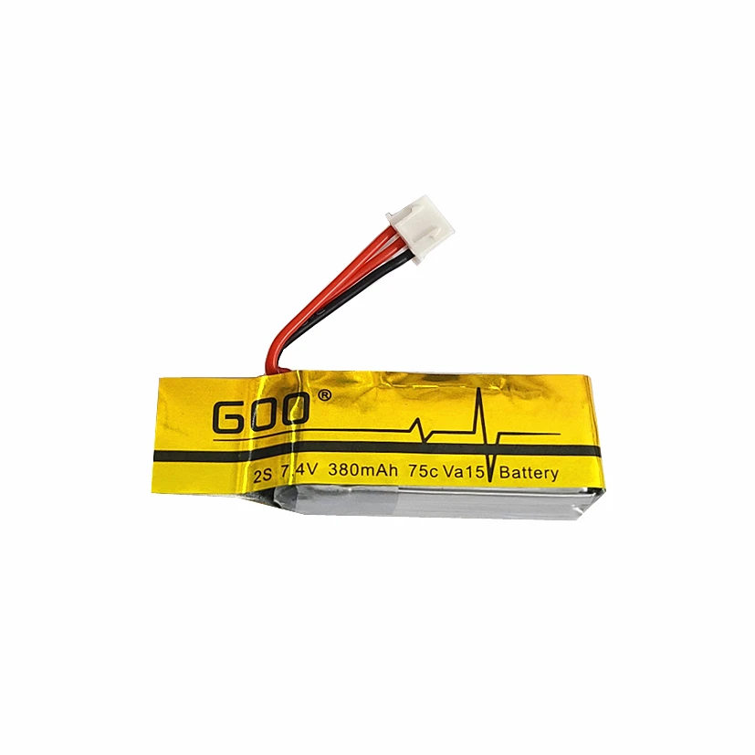 

2S 7.4V 380mAh 75C Lithium Battery for OMPHOBBY M1 6CH 360 Degree Flybarless RC Helicopter Replacement Accessories Spare Parts