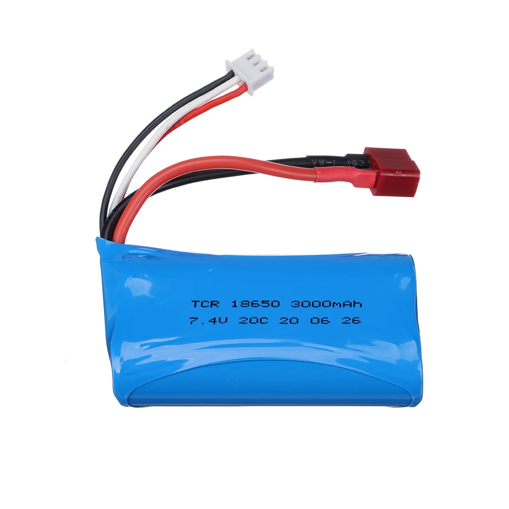 18650 7 4 V 3000MAH 20c 2s lipo аккумулятор для Q46 Wltoys 144001 12423 10428 12429 12401 12402A RC автомобильные