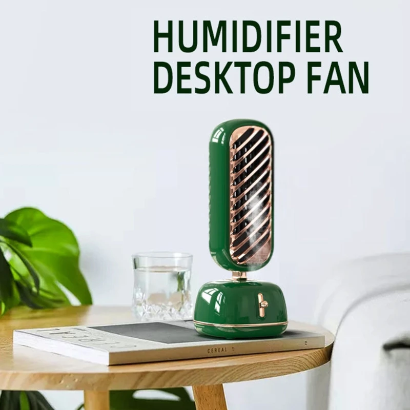 

New USB Multifunctional Desktop Silent Air Cooler Humidifier Office Household Cooling Fan Cooling Spray Humidifying