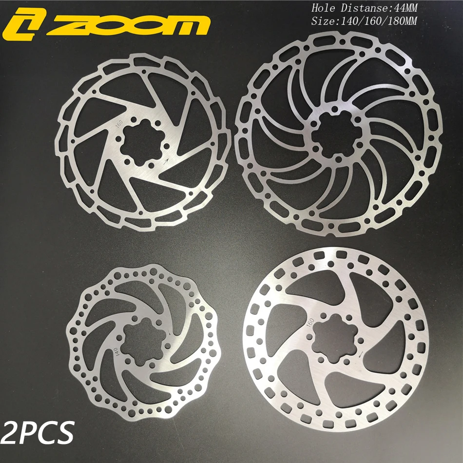 

2 PCS ZOOM Bicycle Brake 140mm/160mm/180mm Disc Brake MTB DH Disc Rotor Hydreaulic Brake Pad Bicycle Parts
