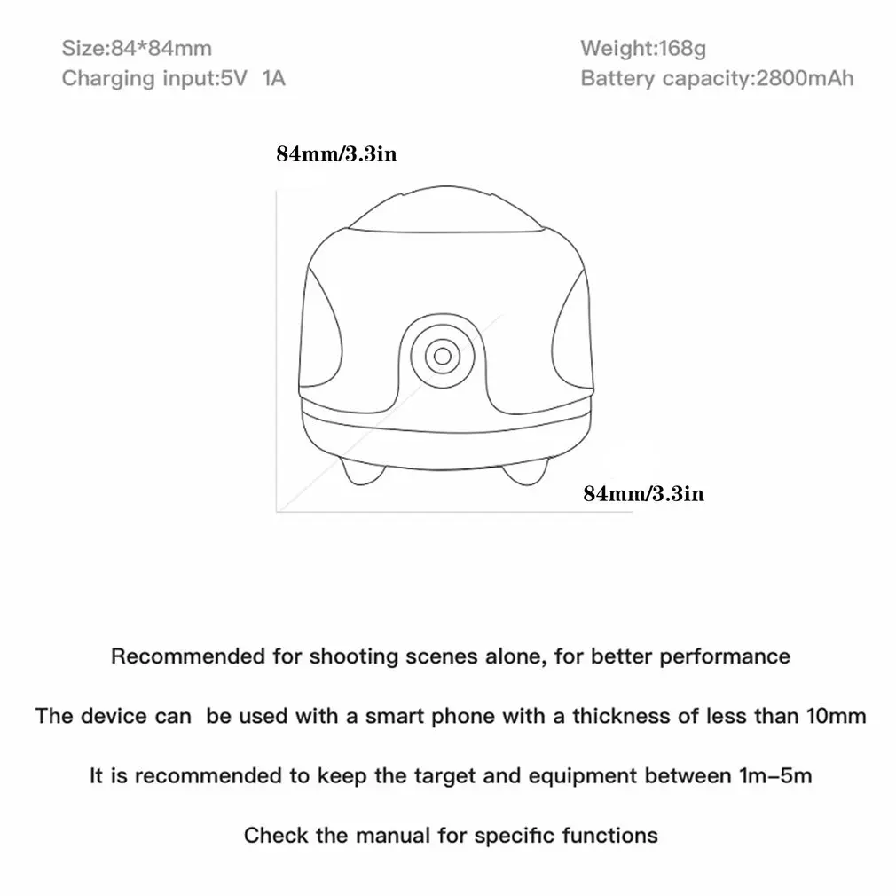 

New 360 Degree Built-in Infrared Lens Automatic Face Tracking And Intelligent Pan Tilt Automatic Shooting Pan Tilt