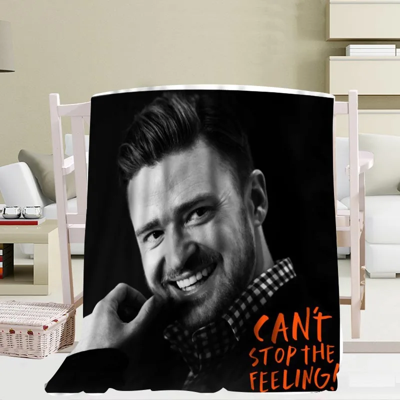 Miglior Personalizzato Justin Timberlake Coperta Flanella Tessuto56x80inch 50X60inch 40X50inch Divano Letto Tiro Coperta Bambino Adulto Coperta Calda