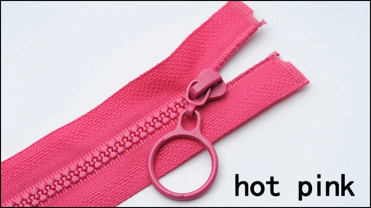 hot pink 10 шт. 3# Meetee молнии из смолы 25 см закрытые и 60 см открывающиеся молнии для DIY ремесла швейные сумки кошелек аксессуары для одежды A1-1 - Цвет: hot pink