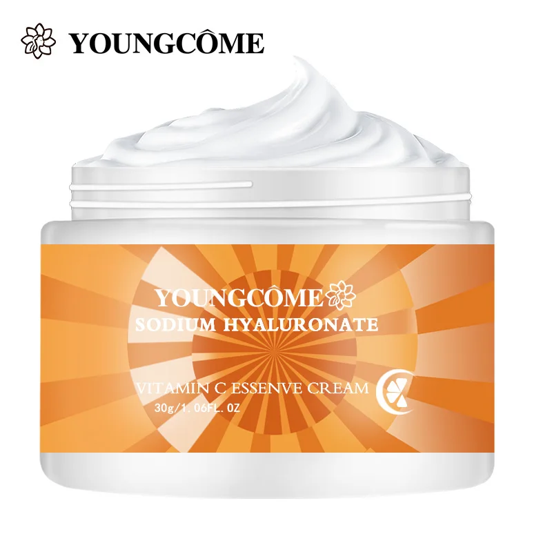 

YOUNGCOME Vitamin C Whitening Cream Smoothes Wrinkles Reduces Fine Lines Tightening Skin Elasticity Hydrateing Brightening