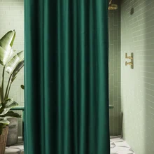 NEW Roman Hole Velvet Waterproof Shower Curtain Partition Curtains Anti-mildew Cloth For Home Bathroom Accessories Customizable