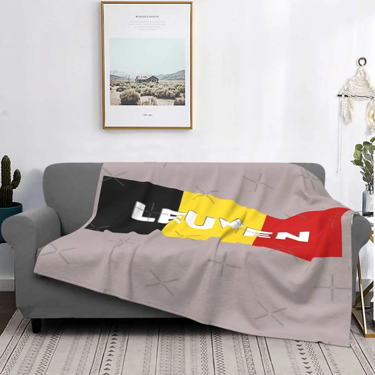 

Manta с бандой belga de Leuven City, colcha a cuadros para cama, toalla de playa, mantas a cuadros, colcha para cama