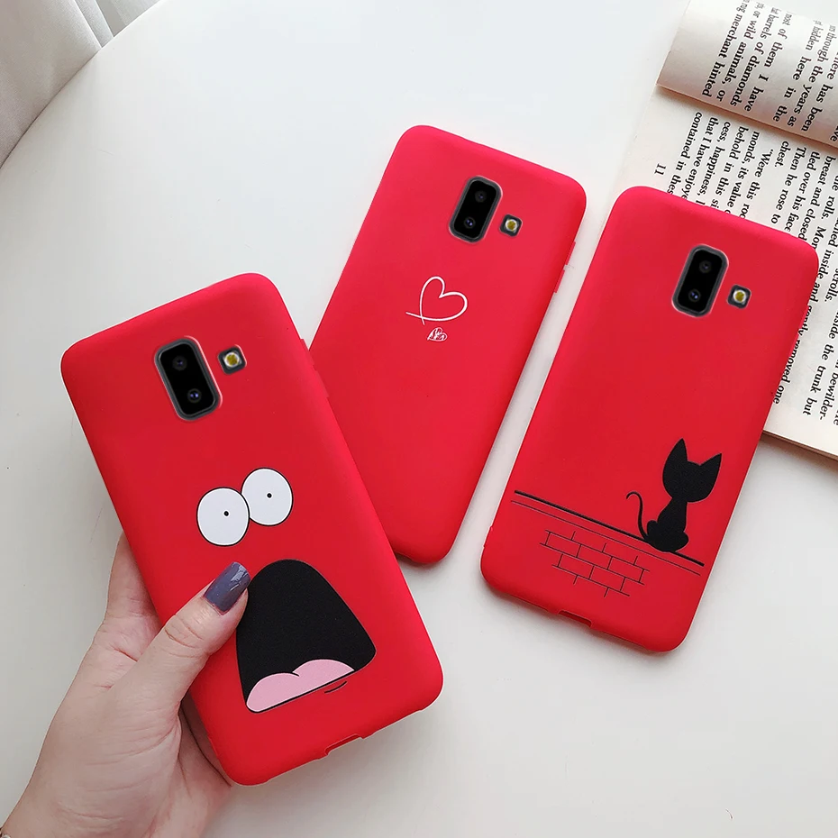 Чехол для телефона Samsung Galaxy J6 2018 чехол Coque Fundas J 6 Plus Чехлы силиконовая Мягкая