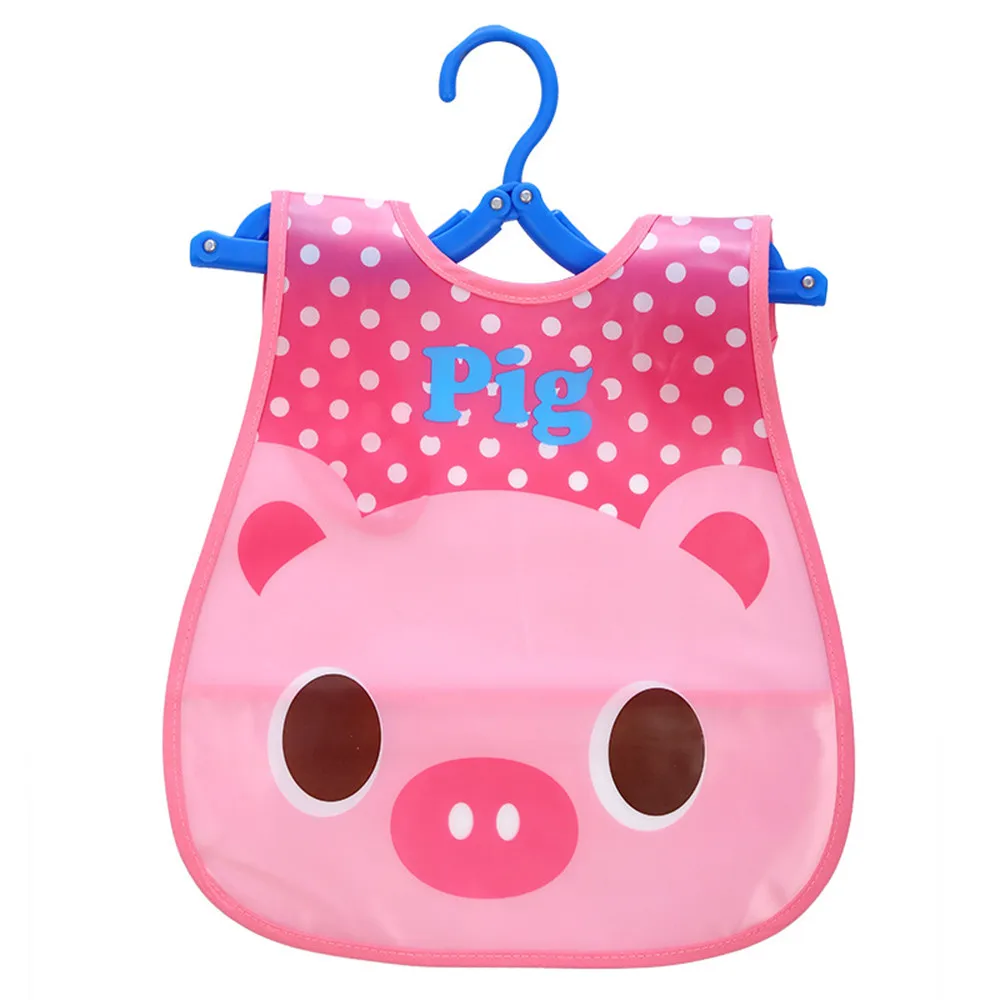 TELOTUNY Baby Animal Bib Cartoon Waterproof Sleeveless Vest Anti Dress Velcro Lunch Feeding Bibs | Детская одежда и обувь