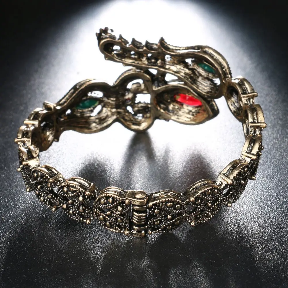 1 шт. новинка винтажные женские браслеты для вечерние античный красный акриловый