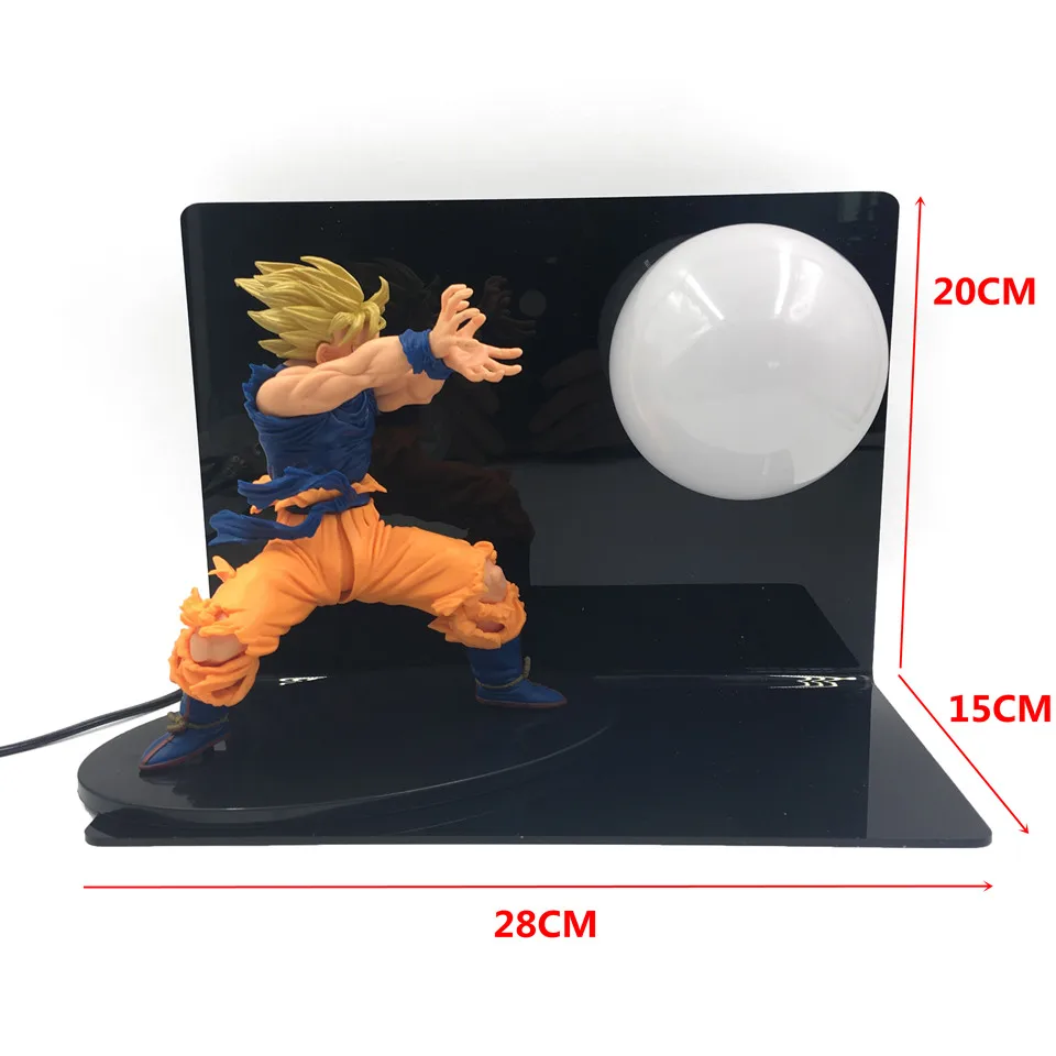 Супер Kamehameha лампа Dragon Ball Z ночник бомбы фигурки животных игрушка DBZ шар для
