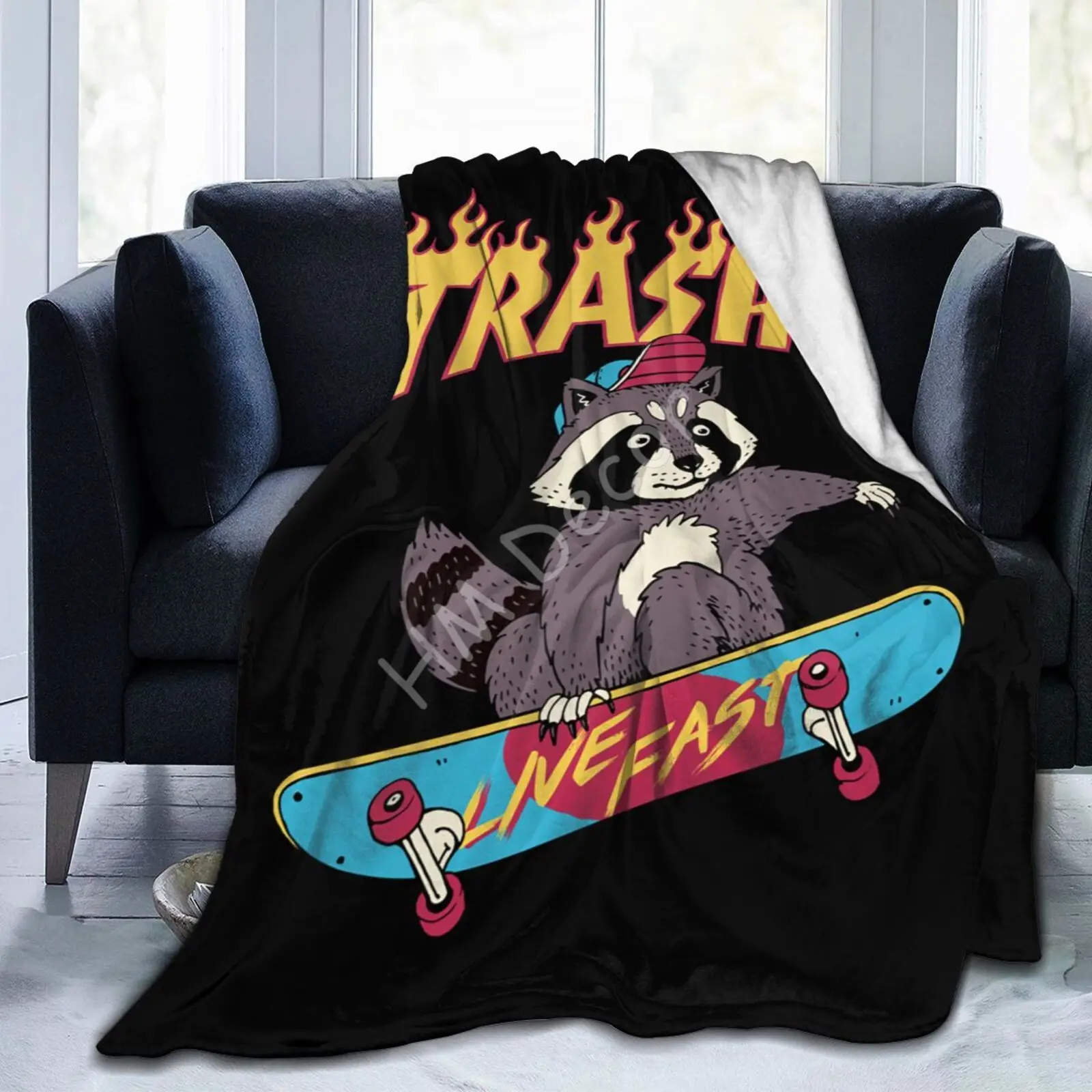 

Trasher Custom Games Cute Blanket Funny Children Soft Warm Lightweight Throw Blanket Bed Spread King Size Blankets for Teens