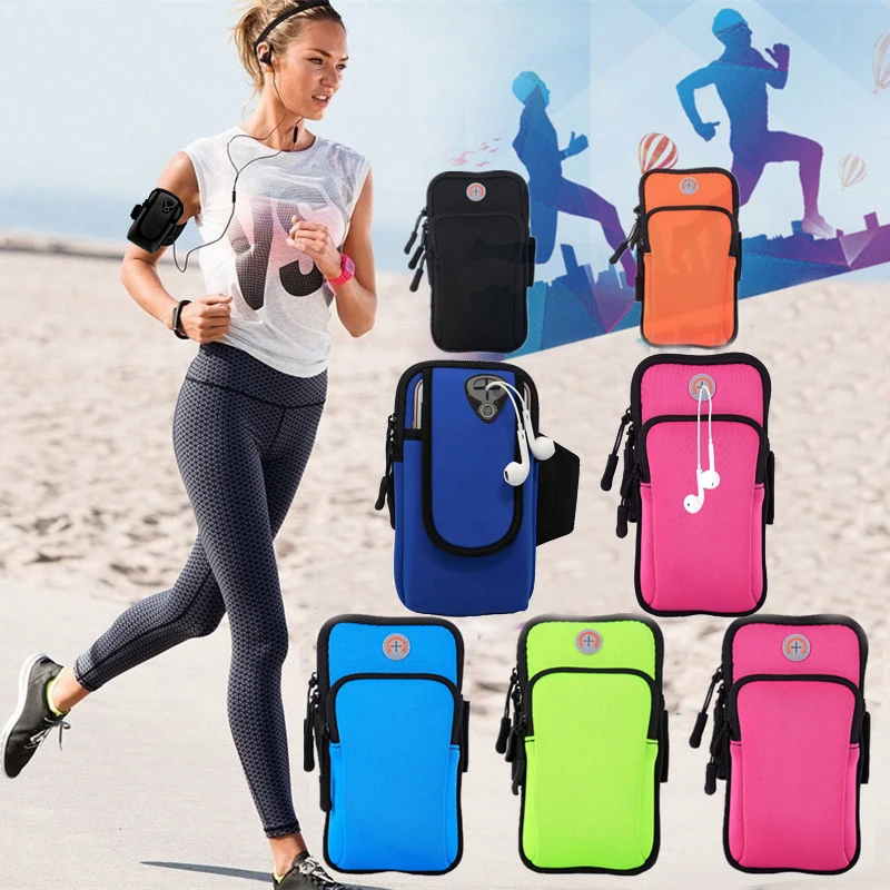 

Universal 6" Running Armband Phone Case Holder High Quality Phone Bag Jogging Fitness Gym Arm Band for IPhone Samsung Huawei