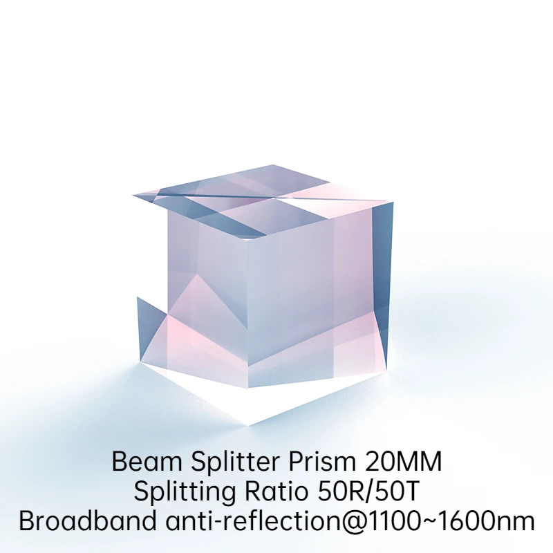 

Beam Splitter Prism Optical Dichroic Prism Light Separation K9 Cube Beam Splitter Prism 20MM Split Ratio 50R/50T Cube Dichroic