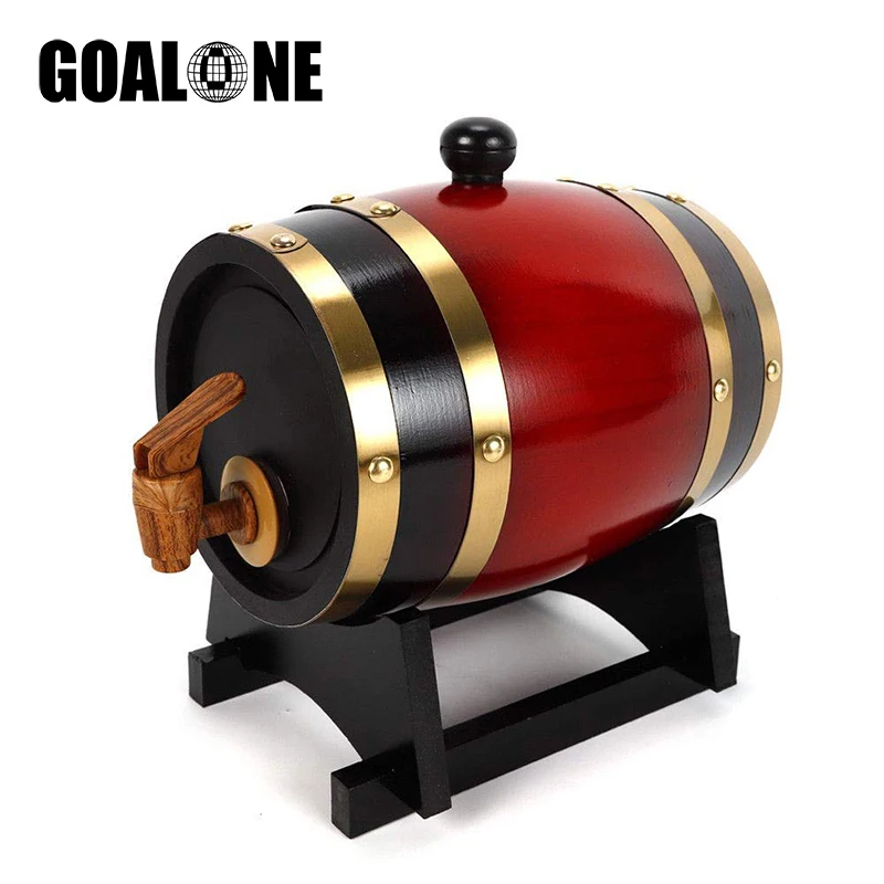GOALONE 1,5/3L деревянный бочонок винтажное дубовое пивоваренное оборудование мини бочонок домашнее Сваренное пиво бочонок распределитель для ром горшок виски вина