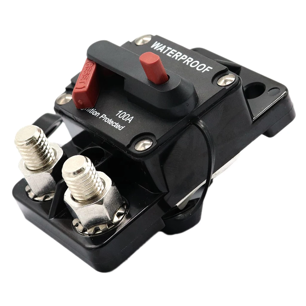 

100A Circuit Breaker Switch with Manual Reset Waterproof for Marine Car
