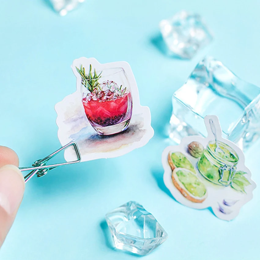 

20packs/lot Creative Kawaii Good To Eat Paper Stickers Adhesive Scrapbooking Decor DIY Stickers Wholesale Free Shipping