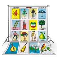 5x7ft don clemente mexican jumbo loteria party wall custom photo backdrop studio backgrounds photography vinyl fabric banner