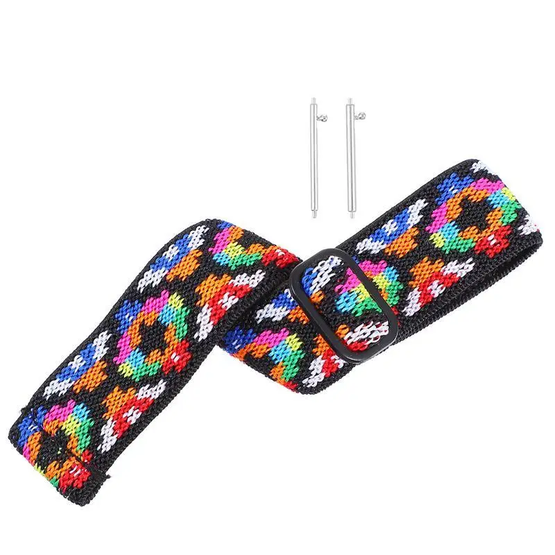 

Breathable Watch Strap Elastic Printed Nylon Watch Strap Compatible with Active2