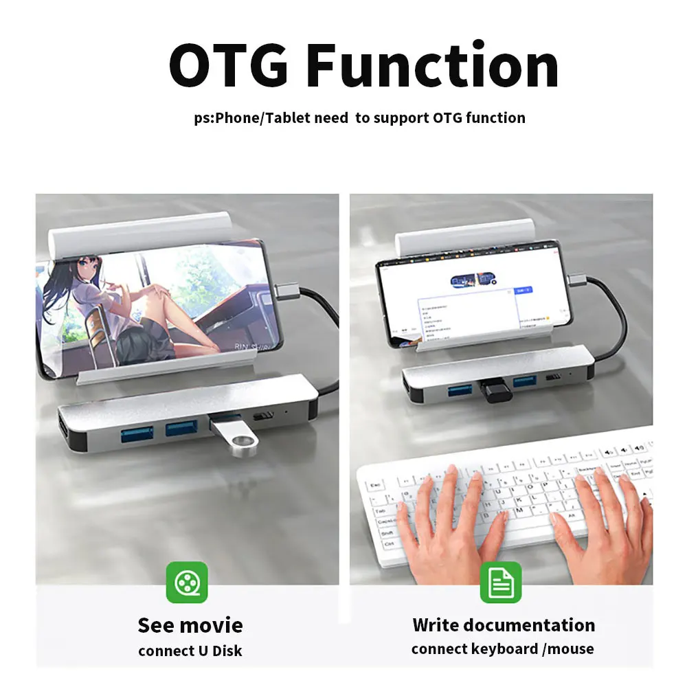 овбр 5 в 16 в 1 тип c концентратор usb c