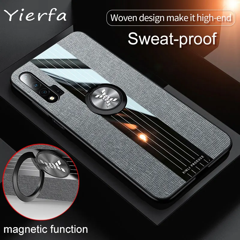 

For Huawei Nova 6 Case Soft Silicone Shockproof Bumper For Nova6 Fabric Back Cover For Huwei Huawei Nova 6 se 6se Phone Cases