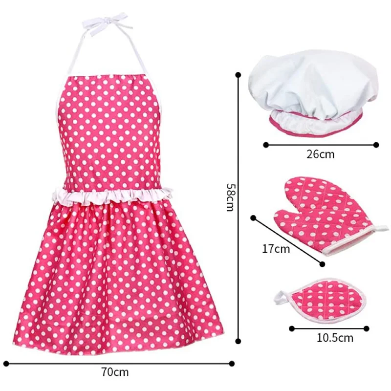 22 шт./компл. для девочек детей кухня ролевых игр фартук приготовления пищи шеф