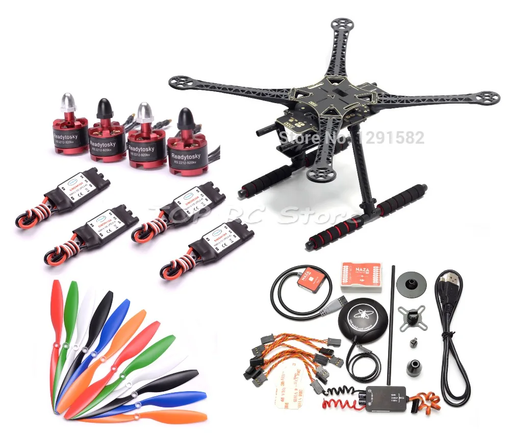 Комплект с рамкой для печатной платы S500 500 мм Карбоновым приводом + Naza M Lite / APM2.8