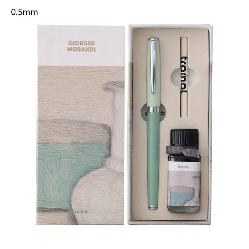 

Morandi Business Fountain Pen Student Signature Calligraphy + 15ml Ink Gift Box 24BB