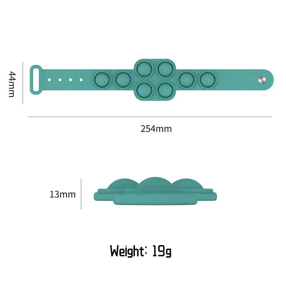 

Multifunctional Pop Fidget Toys Silicone Bracelet Decompression Antistress Color Creative Safety Non-Toxic Educational Toy