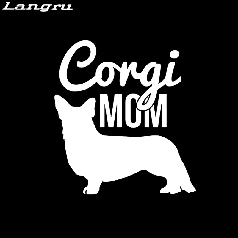 Langru Tall Corgi наклейка корги Pet Наклейка Виниловые Животные Собака автомобильные