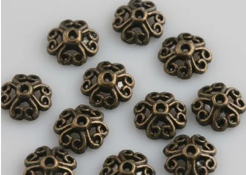 OMH оптовая продажа античный стиль 100 шт. тибетский серебряный оттенок маленькие