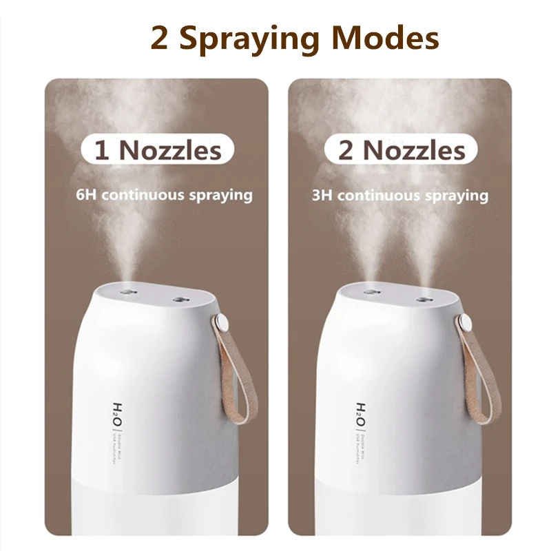 2 насадки Беспроводной увлажнитель воздуха устройство Арома диффузор 2000 мА/ч