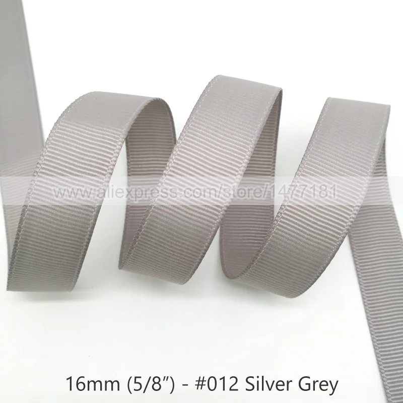 012 Silver Grey 20 ярдов) 6 мм 9 мм 16 мм 25 мм 38 мм 50 мм корсажная лента высокого качества полиэстер корсажная лента ручной работы - Цвет: 012 Silver Grey