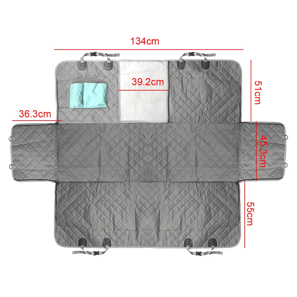 Preço Vista Frontal Malha Pet Carrier Ferramenta Cão Capa De Assento Do Carro à Prova Dwaterproof água Assento Traseiro Do Carro Esteira Zíper Rede Coxim Pet Protector