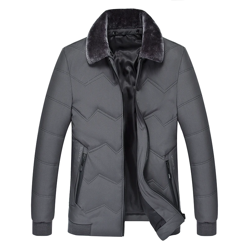 2019 модная Мужская ветрозащитная зимняя куртка для отдыха утолщенный теплый