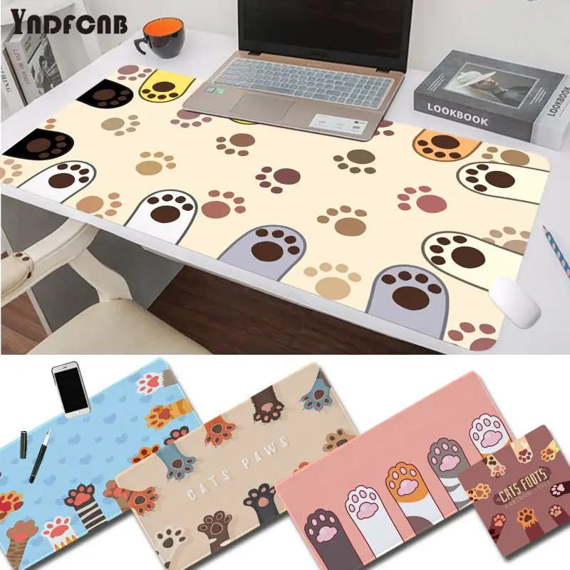 

YNDFCNB cute baby cat paw Mouse Pad Super Creative INS Tide Large Game Size for mouse pad Keyboard Deak Mat for Cs Go LOL