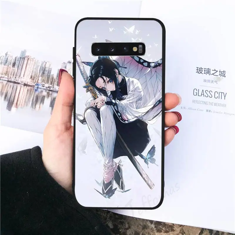 

Kimetsu No Yaiba Demon Slayer Anime Phone Case For Samsung galaxy S 7 8 9 10 20 edge A 6 10 20 30 50 51 70 note 10 plus