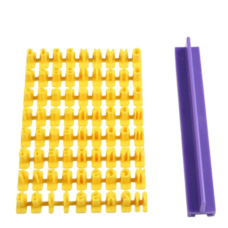 Алфавит цифры печенье Письмо тиснения штампа помадка для украшения торта