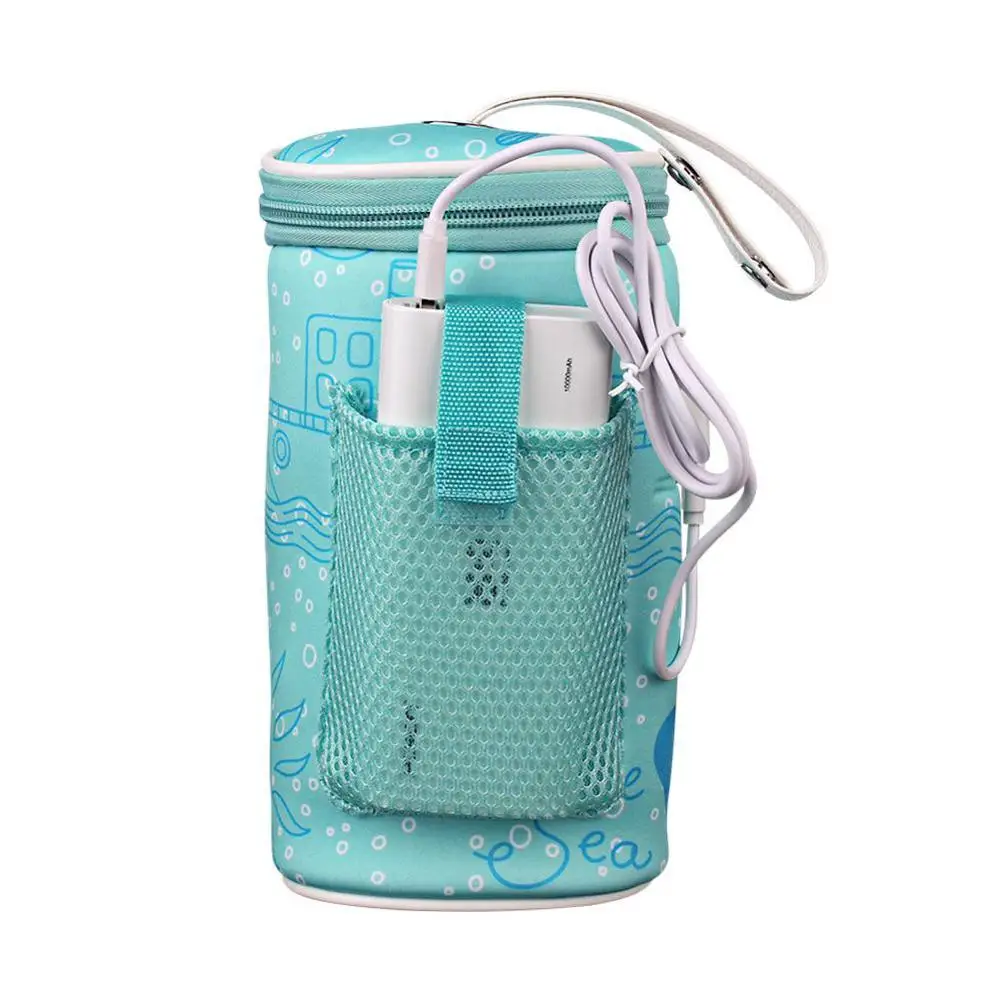 Baby milk Bottle warmer Thermostat Bag Car Portable USB Heating Intelligent Warm Milk Tool Insulation Cover Warmer | Мать и ребенок