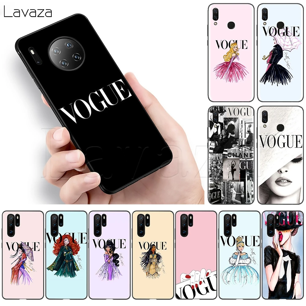 Мягкий ТПУ чехол Lavaza Vogue Girl для Huawei Y6 Y9 Mate 10 20 30 Nova 3 3i 4 4E 5 5i 5T Smart Lite Pro 2019|Бамперы| |