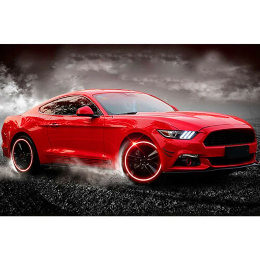 20 полосок красный светоотражающий обод мотоцикла автомобиля полоса колесная