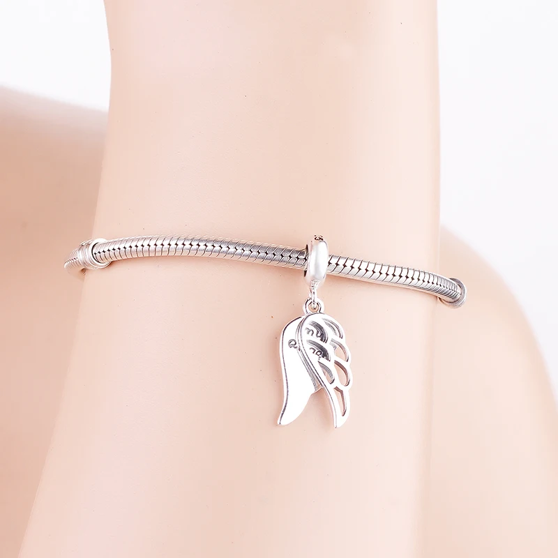 Подвеска Шарм Крылья Ангела из серебра 100% пробы|Бусины| |